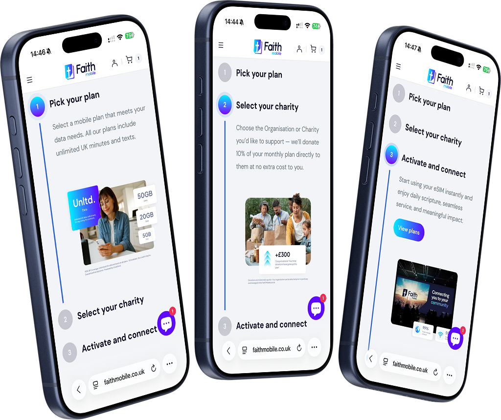 Faith Mobile plan selection